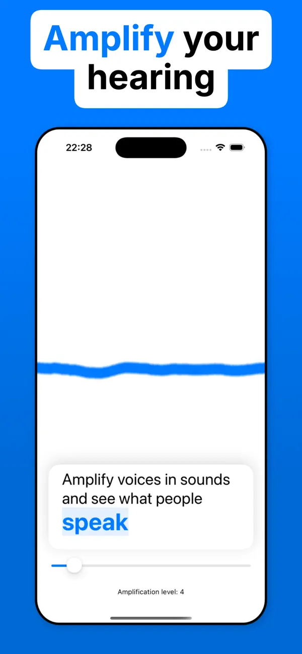 Myohren: Amplify Hearing Aid Real-Time Conversation Transcripts feature screenshot